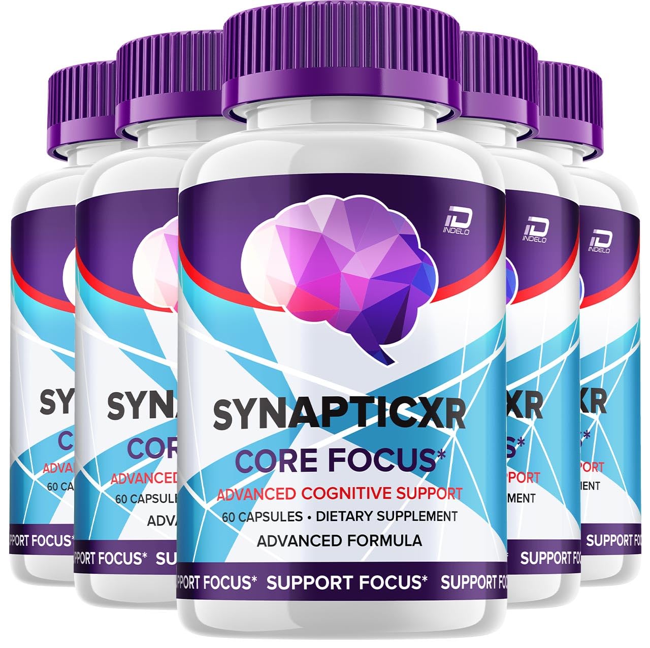 SynapticXR Brain Supplement Capsules – Synaptic XR All-Natural Maximum Strength Formula for Enhanced Memory and Focus Pills, SynapticXR Support and Reviews (5 Pack – 300 Capsules)