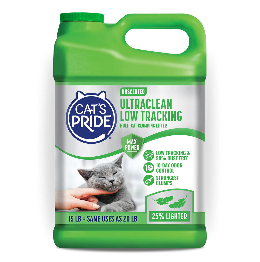 Cat's Pride UltraClean Low Tracking Powerful Clumping Litter Unscented 15lb