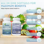 Sahha Liposomal Berberine HCL 1500mg High Bioavailability for Men and Women Overall Health Supplement（2 Pack）