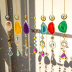 BlumWay Crystal Suncatcher, Hanging Suncatchers with Crystals Light, 7 PCS