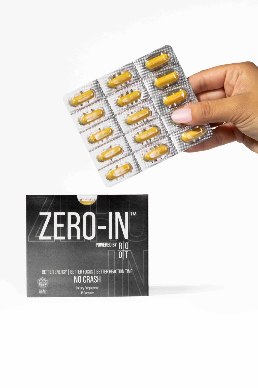 THEROOTBRANDS Root Wellness Zero-in by Dr. Rahm - Combination of Turmeric, Pine Bark Extract - 15 Capsules