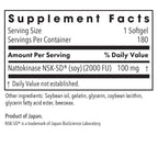 Allergy Research Group ARG Nattokinase 100 mg - Supplement to Support Healthy Circulation - Delivers 100 mg Nattokinase NSK-SD from Fermented Soybeans per Serving - 180 Servings - 180 Capsules