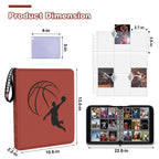 Basketball Card Binder 720 Pocket, Sports Card Binder with Card Display Design, Premium Card Holder with Sports Pattern Wristband Fit for Basketball Cards 2025