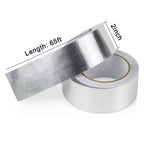 BOMEI PACK 1 Roll Aluminum Foil Heat Shield Cool Tape 2 Inch x 66 ft Heat Reflective Thermal Barrier Reflective Tape for Hose and Auto Use
