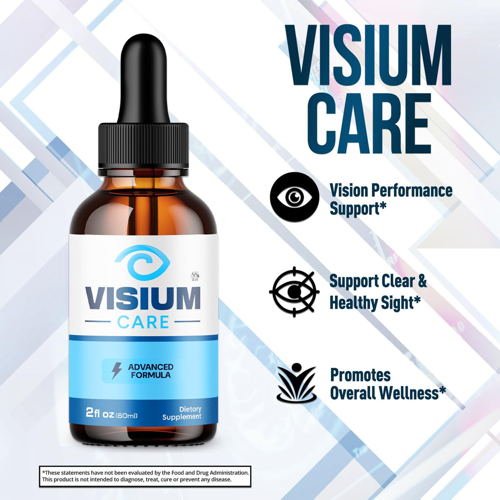 Visium Care Drops , Official VisiumCare Drops with All Natural Ingredients , Advanced Overall Health and Wellness Vitamin Formula Maximum Strength Active Lifestyle Multivitamins Support (30 Servings)