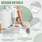 SOYO Mobility One Step Stool, Heavy Duty Indoor Outdoor Non-Slip Small Step Platform Assistive Device for Adult Elderly, Standing Support and Step Riser for Car, Bed, Door, Stair, Bathroom, White-Gray