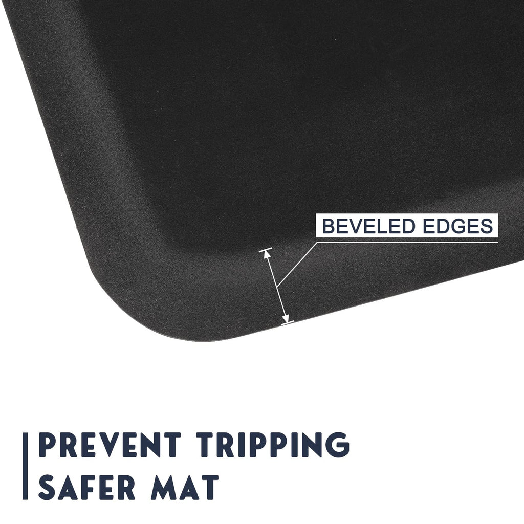 OmySalon 4'x5' - 1/2'' Thick Salon Anti Fatigue Mat for Hairstylist Standing, Barber Floor Matt with Circle Cut Out for Styling Chair, Hair Cutting Hairdressing Equipment