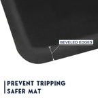 OmySalon 4'x5' - 1/2'' Thick Salon Anti Fatigue Mat for Hairstylist Standing, Barber Floor Matt with Circle Cut Out for Styling Chair, Hair Cutting Hairdressing Equipment
