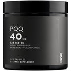 Toniiq 99%+ 40mg Supplement - Ultra High Purity PQQ 40mg Concentrated Formula - PQQ 40 mg 120 Capsules - Pyrroloquinoline Quinone Supplement - 1 Capsule Serving - Vegetarian Capsules