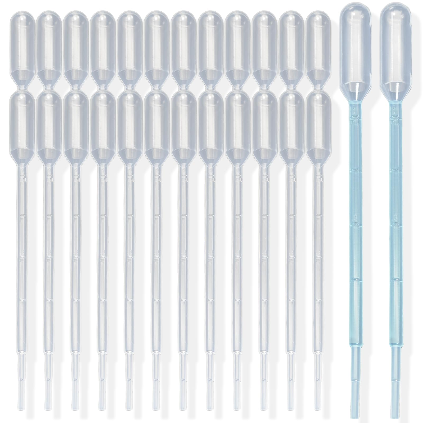 Zkupanx 1mL Pipettes Dropper 100PCS Disposable Plastic Transfer Pipettes