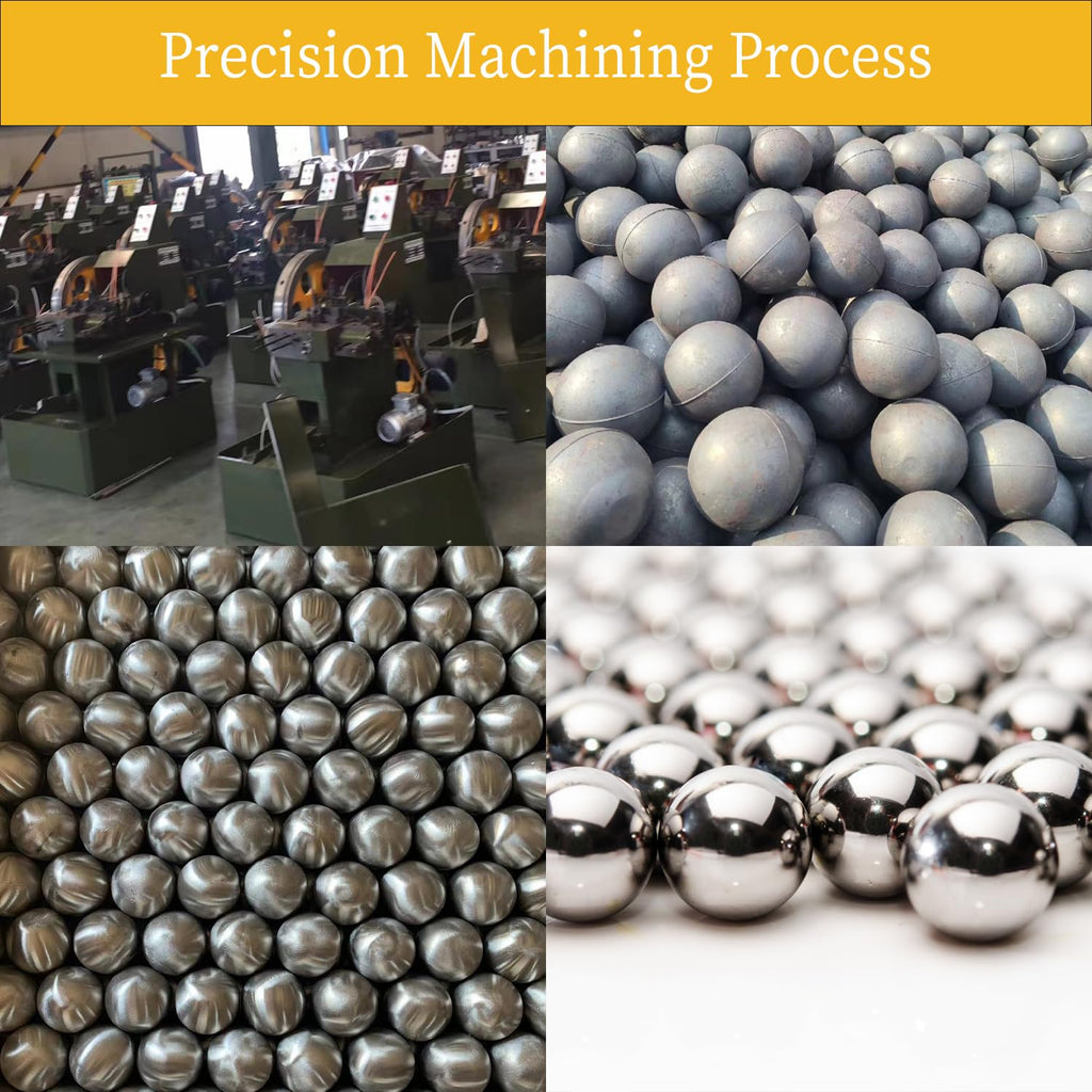 Two 2-3/8" Inch Diameter Hardened Chrome Solid Steel Bearing Balls, Vigorous Precision Balls (2 Pieces)