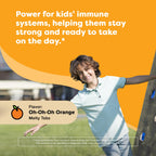Renzo's Invincible Kids Vitamin C with Elderberry Vitamin C and Zinc, Dissolvable Kids Vitamins for Immune Support, Sugar-Free Melty Tabs, Orange Flavor, 60-Count (1-2 Month Supply)