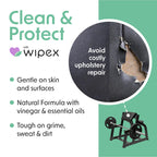 Wipex Gym Wipes for Equipment Cleaning - 700 Large 8"x12" Natural Fitness Wipes Refills for Dispensers - Made with Lemongrass, Eucalyptus Oil & Vinegar, Bulk Surface Multipurpose (1 Pack)