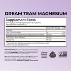 Hum Nutrition Dream Team Magnesium Bisglycinate Powder, L Theanine & Tart Cherry Magnesium Supplement Drink Mix, Support Rest, Relaxation & Sleep Routine, Gluten Free, Vegan, Cherry Lemon, 30 Servings