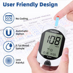 Metene TD-4116 Blood Glucose Test Strips, 300 Count Test Strips for Diabetes, Use with metene TD-4116 and metene S Blood Glucose Monitor Only(No Monitor)