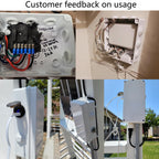 LuSumtly Junction box Dustproof Waterproof IP65 ABS Plastic Electrical Boxes, Indoor & Outdoor Electrical Power Cord Enclosure Universal Project Box DIY Case White 11.8 x 9.8 x 4.7 inch(300x250x120mm)