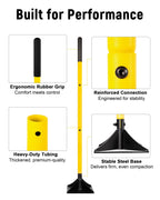 BlumeTrec 8"x8" Steel Tamper with 48" Handle, Heavy Duty Hand Compactor Tool for Leveling Soil, Gravel, Sand, Asphalt, Ground, Paver, Driveway, Garden, Yard and Blacktop Repair