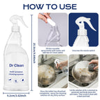 Dr Clean Updated Spray Cleaner for Ovens,Concentrated Cleaning Tablets, Instant Dissolving, Stain Removal Spray, Multi-Surface Cleaner for Kitchen, Bathroom & More (30PCS)