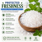 GreenHealth Premium Menthol Crystals – 1 lb (16 oz) | 100% Pure Natural Menthol Crystals | Strong Mint Aroma | Food-Grade Metallized Poly Bag | Melting Point 95–107°F
