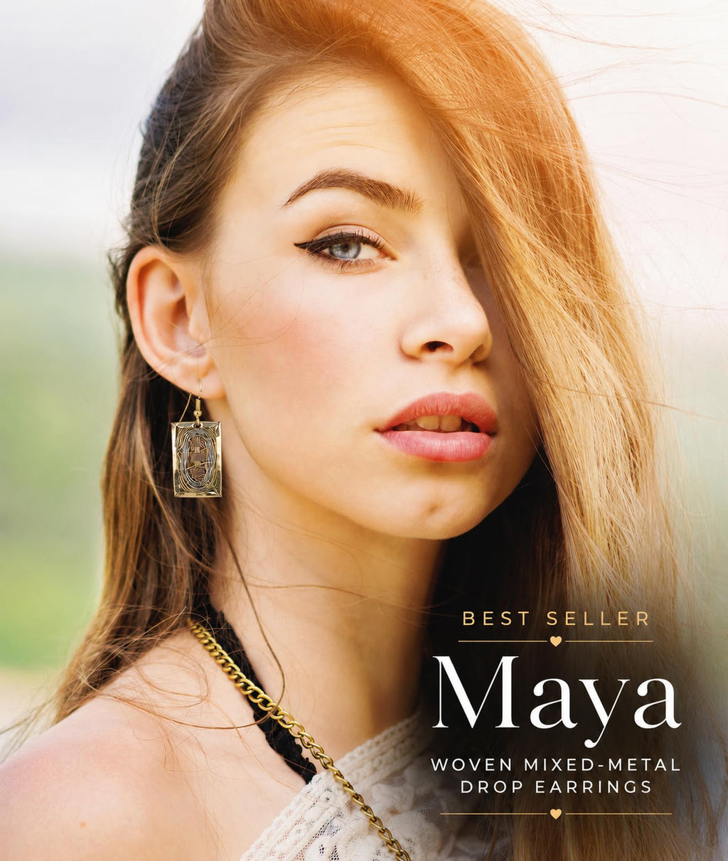 SPUNKYsoul Maya Mixed Metal Basket Weave Rectangle Dangle Earrings for Women, Lightweight Handmade Artisan Boho Statement Earrings, Copper Silver Gold Tone Jewelry Gift