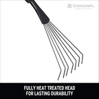 Corona GT 3050 Extendable Handle Rake, Extends reach to 34 inches, Red, 18"-36"