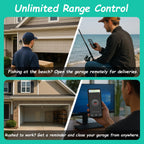 Smart Garage Door Opener Remote,Compatible with Intellicode Genie Overhead Door Garage Door Opener,Compatible with Alexa Google Home iPhone Siri WiFi
