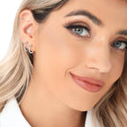 4 Pairs 925 Sterling Silver Small Huggie Hoop Earrings for Women Men