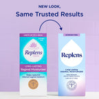 Replens Long-Lasting Vaginal Moisturizer, Relieves Vaginal Dryness for Up to 3 Days, Fragrance Free, 14 Applications