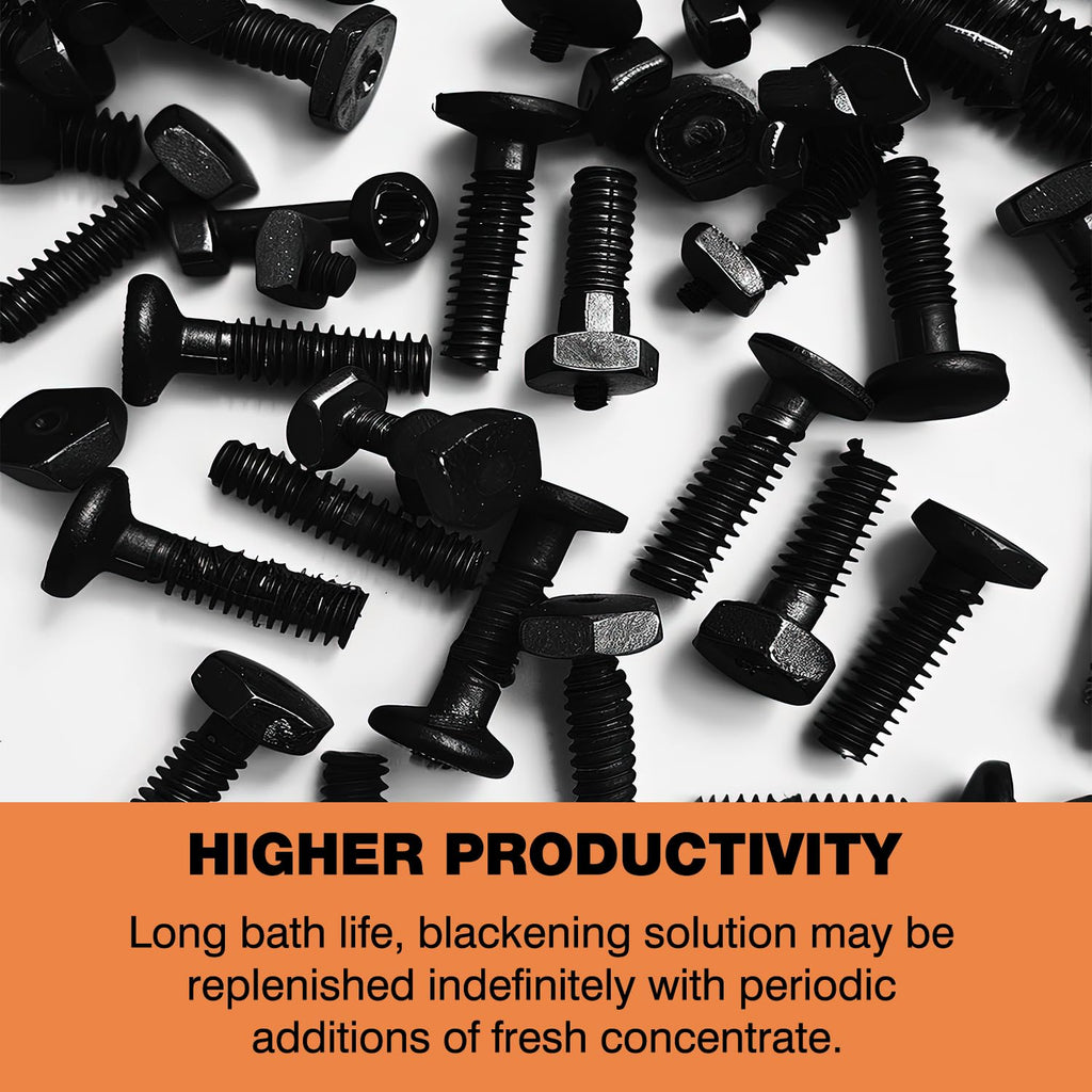 LIIZOUSUDA Black Oxide Coating Kit - Black Oxide Solution, Versatile Blackening Solution for Iron and Steel - Not Suitable for Stainless Steel Surfaces (1 Quart)