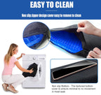 Gel Seat Cushion - 17x17 inch Extra Large Egg Seat Cushion Chair Pads with Non-Slip Cover for Sciatica & Back Pain - Office Chair Car Seat Cushion - Coccyx Cushion for Tailbone Pain
