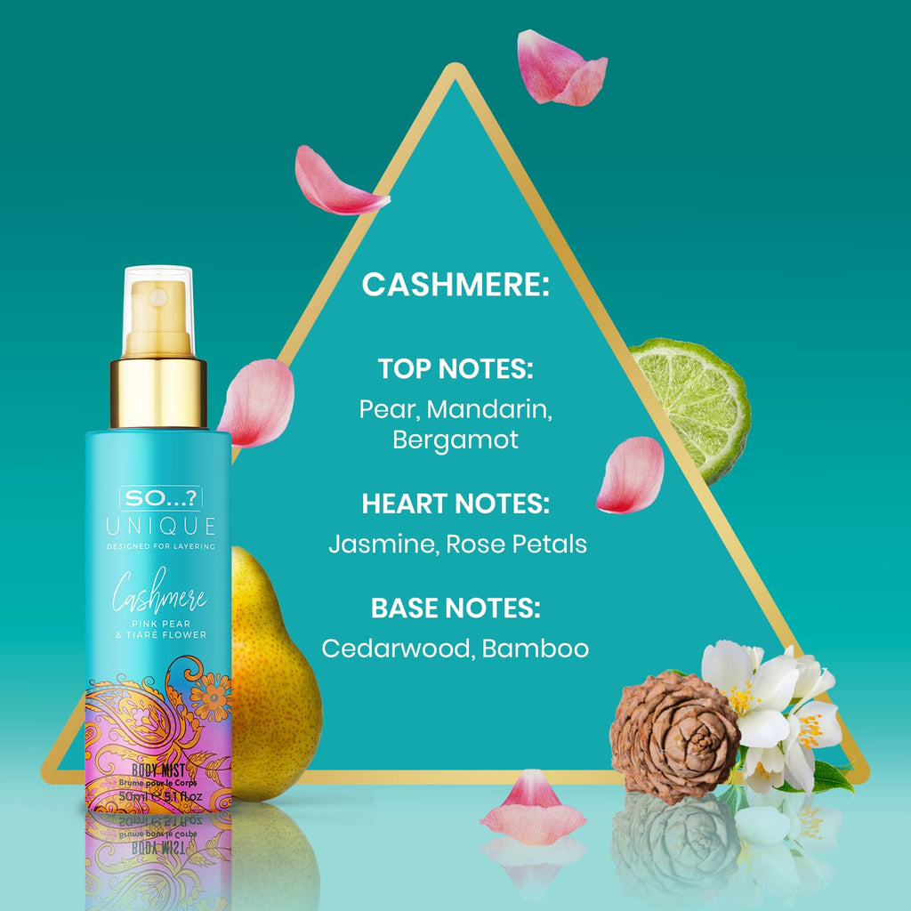 So���? Unique Body Mist Set - Perfumes for Women with Fresh, Floral, Sweet Scents - 6 Hour Wear Body Spray for Women - Travel Size Gift Set - 6 pcs