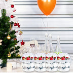 Alaeseje 100 Pack 8oz Disposable Clear Plastic Cups with Dome Lids(Hole in the Lid),PET Dessert Cups,Disposable Snack Bowls for Ice Cream,Cake,Fruit,Parfait, Pudding and Jello Shot