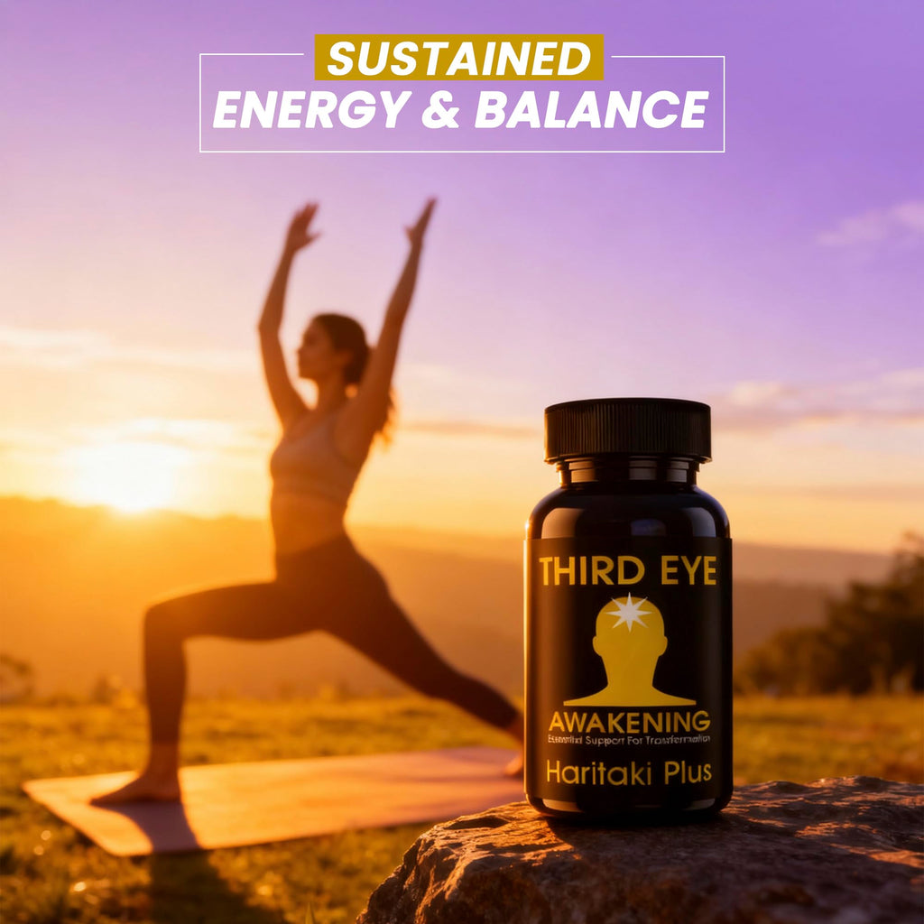 Kailash Herbals Third Eye Awakening – Organic Haritaki Capsules (Terminalia Chebula) – 650 mg – 100 Vegan Capsules – Ayurvedic Herbal Supplement