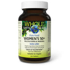 Natural Factors Whole Earth & Sea Women's 50+ Multivitamin & Mineral - Daily Multivitamin with Calcium, Selenium & More - Supports Bone & Brain Health - 120 Tablets (60 Servings)