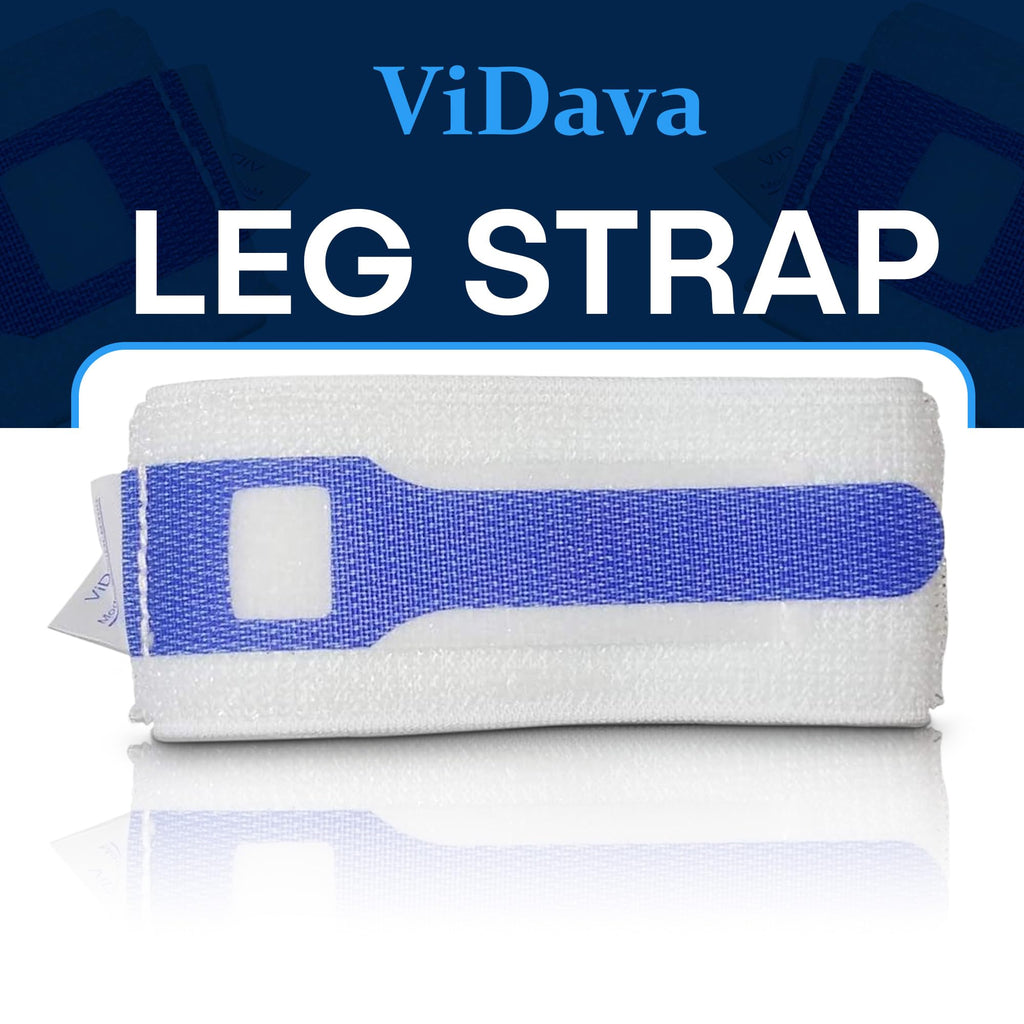 ViDava 3 Pack Foley Catheter Leg Strap, with Silicone to Reduce Slipping, Secure Your Urinary Catheter with ViDava Catheter Straps 23" Long x 2" Wide
