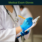 Blue Nitrile Disposable Gloves X Large, 200 Count - Latex Free Medical Gloves, Dental and Surgical Grade - Powder Free Rubber Gloves