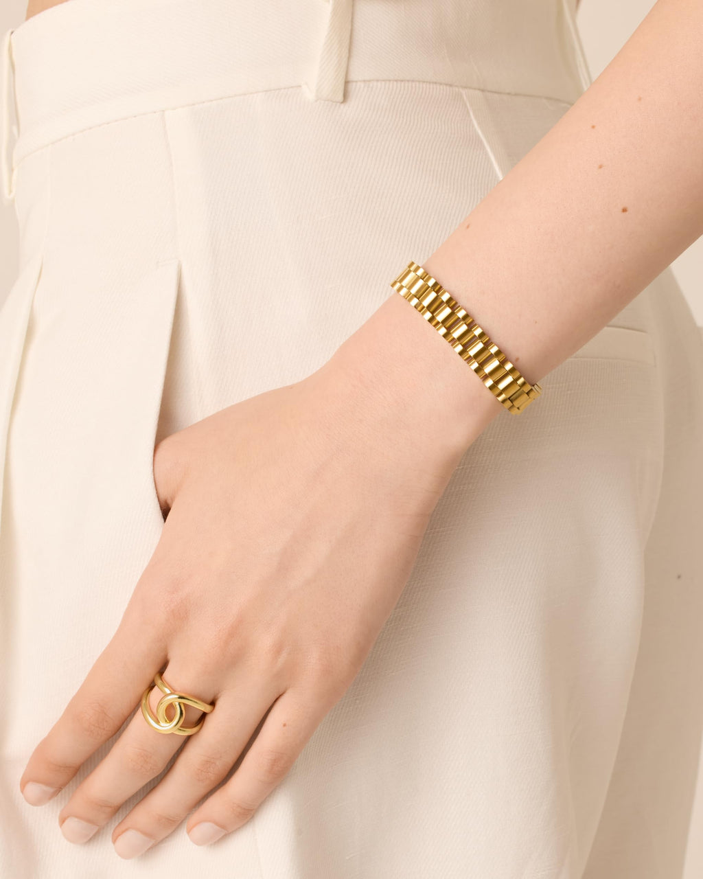PAVOI Chunky Chain Bracelet, 14K Gold Plated, Yellow Gold