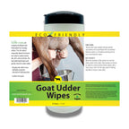 CareFree Enzymes Goat Udder Wipes — Natural Enzyme Teat Wipes for Dairy Goats, Pre & Post Milking Cleaning, 40 Count