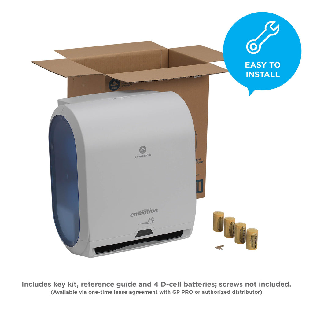 enMotion Georgia‑Pacific (by GP PRO) 10 in Automated Touchless Paper Towel Dispenser, Gray, 59460A