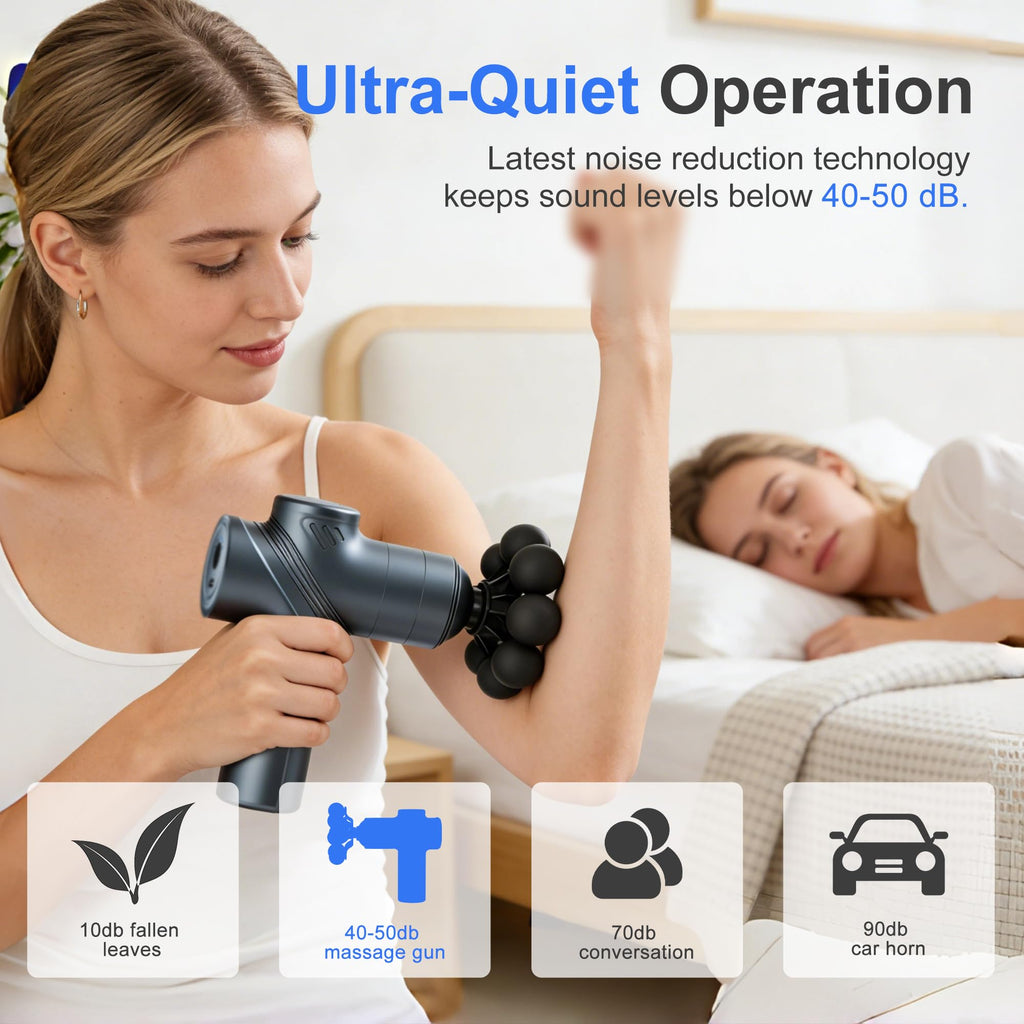 LEERCON Massage Gun Deep Tissue Mini Muscle Back Massager for Pain Relief