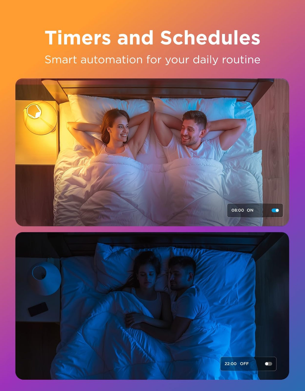 Govee Smart Light Bulbs, Color Changing Light Bulb, Work with Alexa and Google Assistant, 16 Million Colors RGBWW, WiFi & Bluetooth LED Light Bulbs, Music Sync, A19, 800 Lumens, 4 Pack