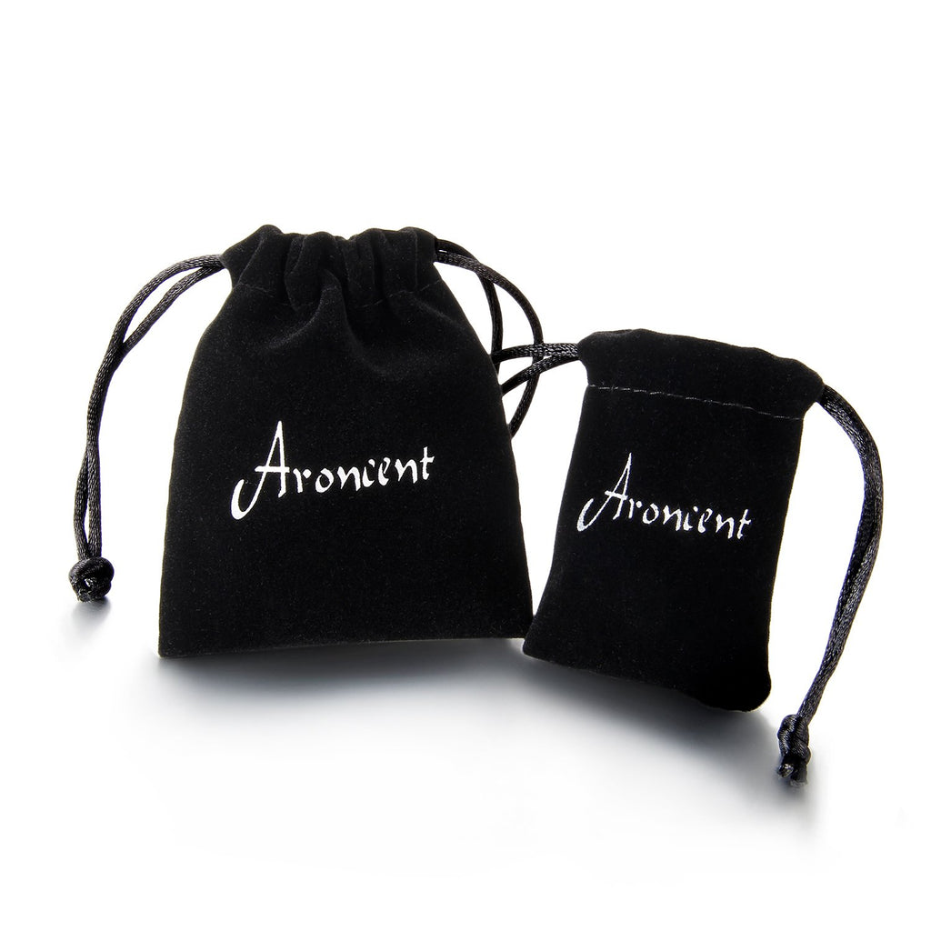 Aroncent Stainless Steel 3-8 Pairs Hoop Earrings Men Small Hoop Huggie Hinged Earrings Set for Men Women 4mm Gifts
