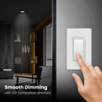 Feit Electric LED Recessed Downlight, 120W Equivalent, 5/6 Inch Retrofit Kit, Dimmable, 2000 Lumens, 90+ CRI, 22W, Adjustable Color Temperature, High Ceilings & Large Spaces Downlight, LEDR56XHO/6WYCA