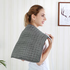 24"X20" Electric Heating pad with 6 Heat Settings, Auto Shut Off, Dark Gray Dry Electric Heating for Back Neck Knee Arms Legs Shoulder Heat Pads for Christmas Birthday Father's Day Mother's Day
