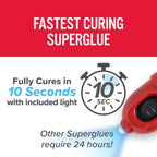 J-B Weld Light-Activated Superglue, Clear, 5g, 2-Pack