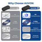 AUVON Insulin Cooler Travel Case with 2 x 90g TSA Approved Ice Packs, Diabetic Medication Insulated Cooling Bag for Insulin Pens and Diabetic Supplies Storage, Compact for Daily Life and Trips