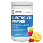 Dr. Berg Zero Sugar Hydration Keto Electrolyte Powder - Enhanced w/ 1000 mg of Potassium & Real Pink Himalayan Salt (NOT Table Salt) - Raspberry & Lemon Flavor Hydration Drink Supplement, 100 Servings