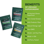 Paleovalley Organic Supergreens Powder - 23 Superfoods with Prebiotic Fiber for Energy and Immunity Support - No Cereal Grasses for Maximum Absorption - Pure Unflavored, 30 Servings