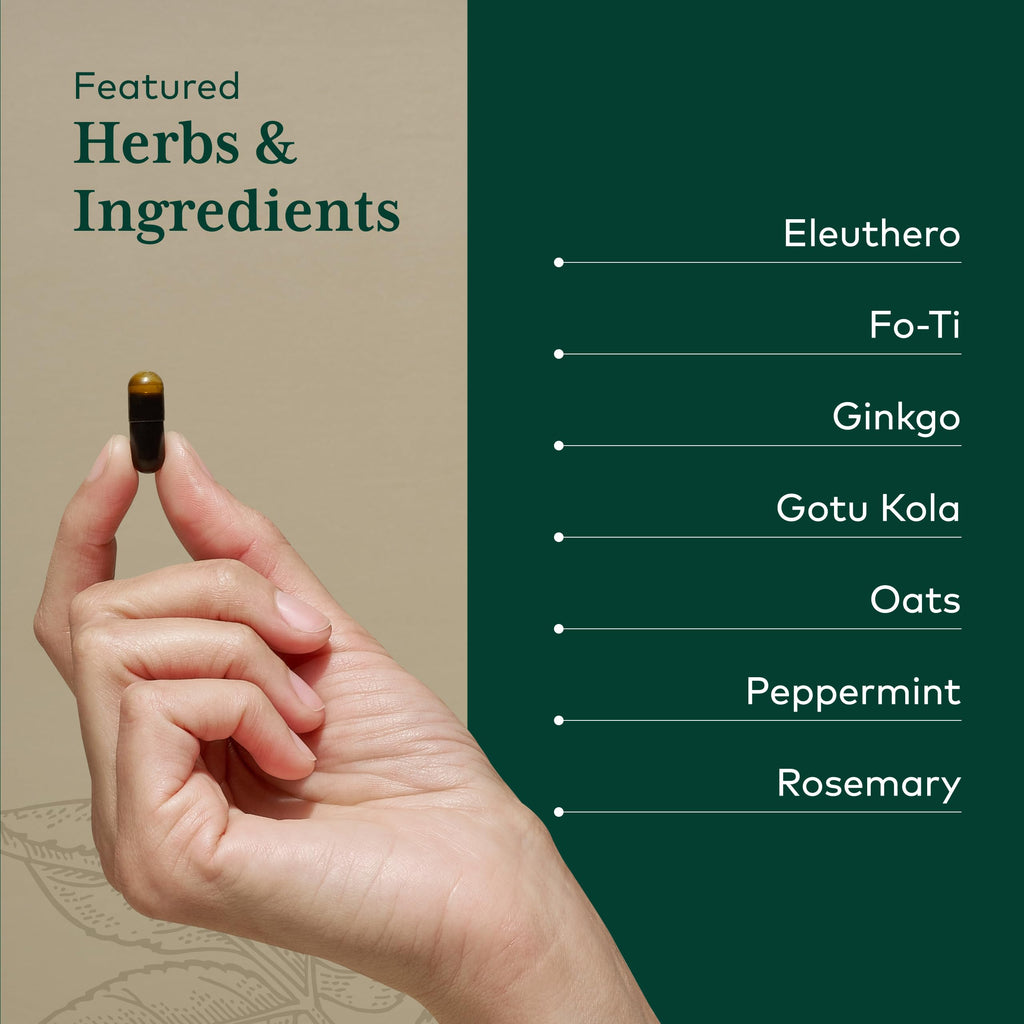GAIA HERBS PRO Cognitive Formula - Brain Health & Blood Flow Support Supplement* - Circulation Support Supplement* with Fo-TI Root, Ginkgo Leaf, & Gotu Kola Leaf - 60 Liquid Phyto-Caps (30 Servings)