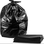 Heavy Duty 55 Gallon Trash Bags (100 Count) - Extra Large Black Commercial Garbage Bags, 2 Mil Thick Leak-Proof Liners for Kitchen, Restaurant, and Large Household Clean-Up